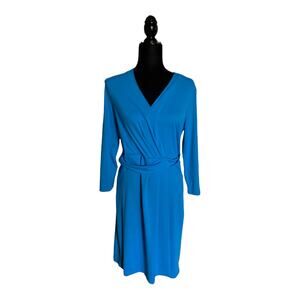 Talbots Blue Wrap Dress